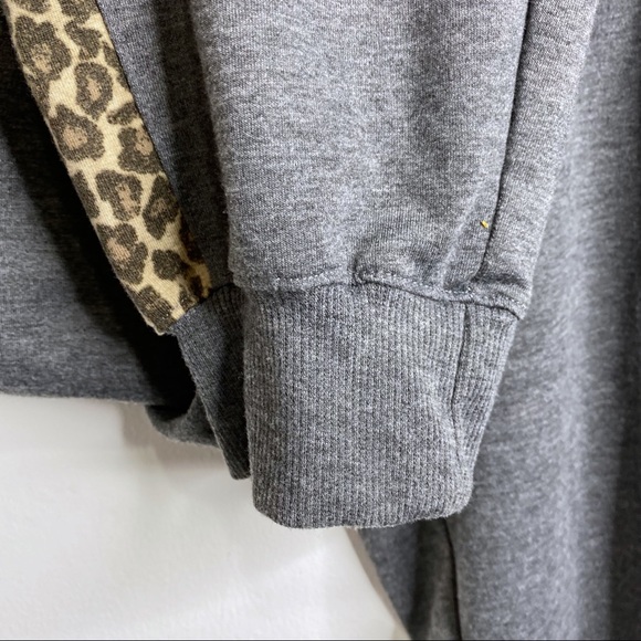 Splendid Gray and Leopard Print Matching 2pc. Jogger Set - Picture 11 of 14